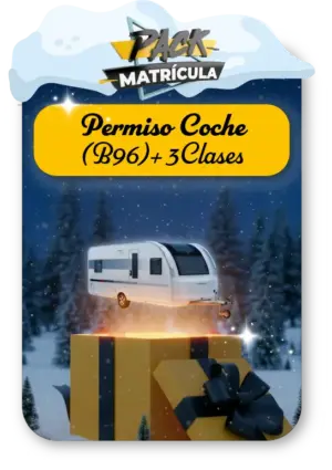 Pack Matrícula Carnet B96 + 3 Clases Prácticas