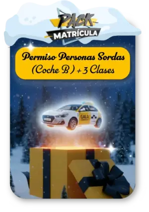 Pack Matrícula Carnet de Conducir para Personas Sordas + 3 Clases Prácticas