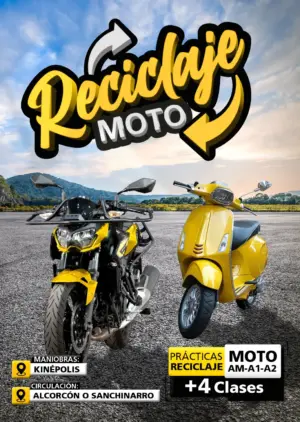 Pack de 4 Clases de Reciclaje de Motos