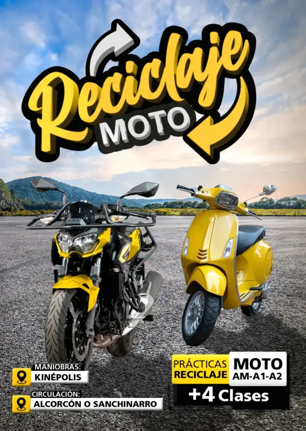 Pack de 4 Clases de Reciclaje de Motos