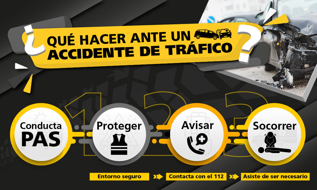 ¿Qué deberías hacer si tienes un accidente de tráfico?