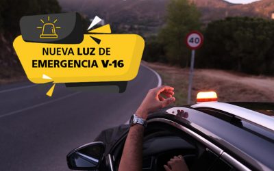 V-16 La Nueva Luz de Emergencia para marcar señalizar un peligro en carretera