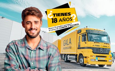 Cambio en la edad mínima para conducir camiones o autobuses