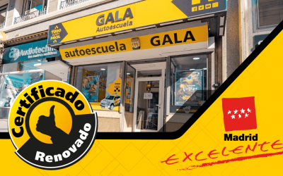 Madrid Excelente, sello de garantía a Autoescuela Gala