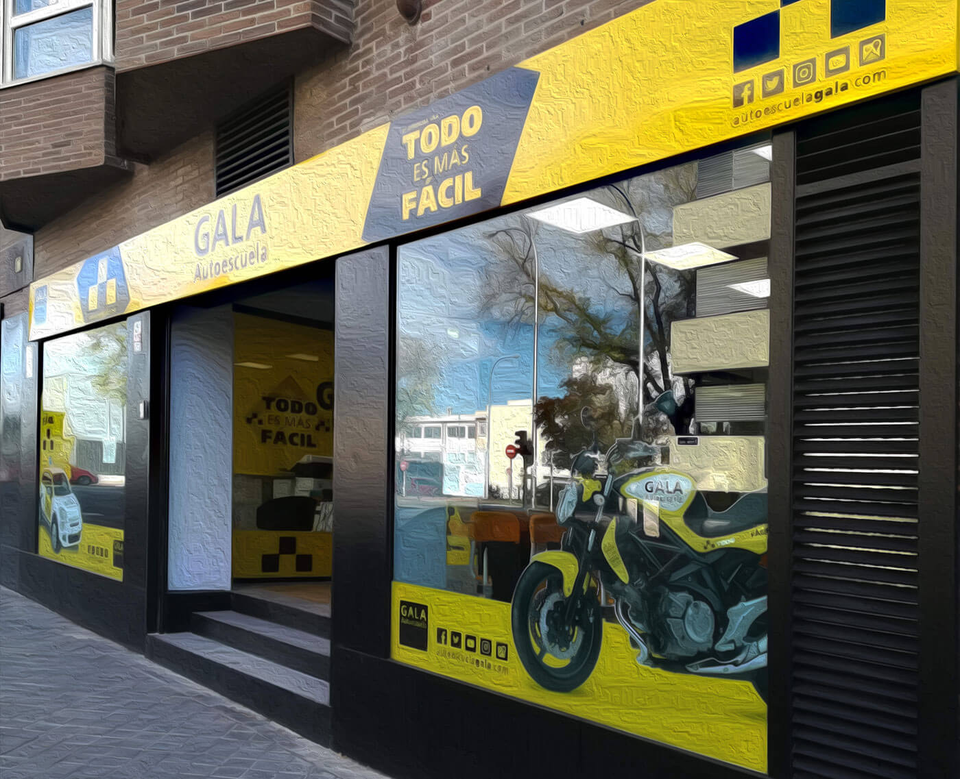 Fachada-Ciudad-Lineal-Autoescuela-Gala Fachada-Ciudad-Lineal-Autoescuela-Gala