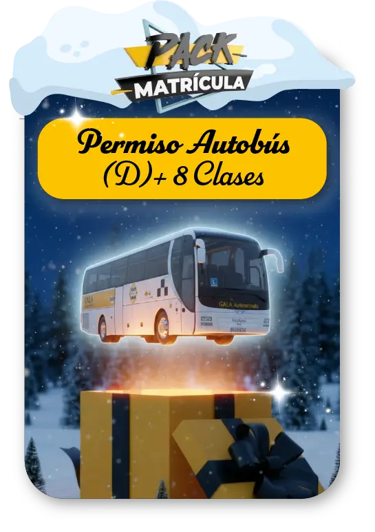 Pack Matrícula Carnet de Autobús D + 8 Clases Prácticas