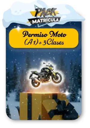 Pack Matrícula Carnet A1 + 3 Clases de Maniobra