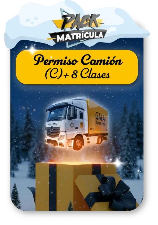 Pack Matrícula Carnet de Camión C + 8 Clases Prácticas