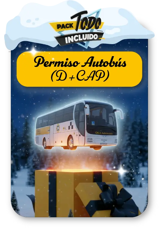 Pack Todo Incluido Carnet de Autobús D + CAP
