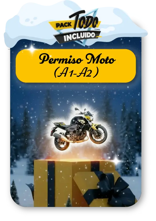 Pack Todo Incluido Carnet de Moto A1 o A2