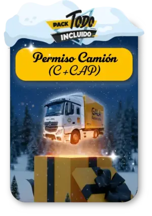 Pack Todo Incluido Carnet de Camión C + CAP