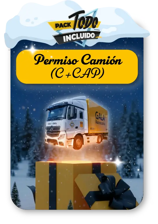 Pack Todo Incluido Carnet de Camión C + CAP
