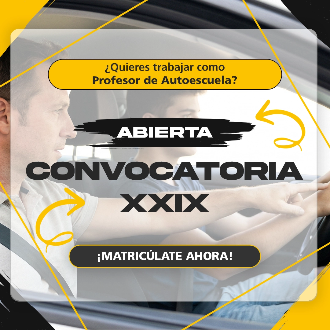 Convocatoria Profesores Autoescuela XXIX