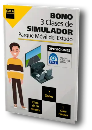 Bono 3 Clases Simulador Coche Programa 1 Parque Móvil del Estado