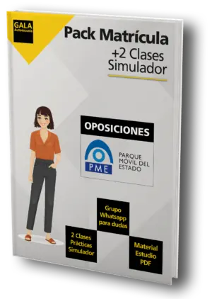 Pack Matrícula + 2 Clases de Simulador Parque Móvil del Estado